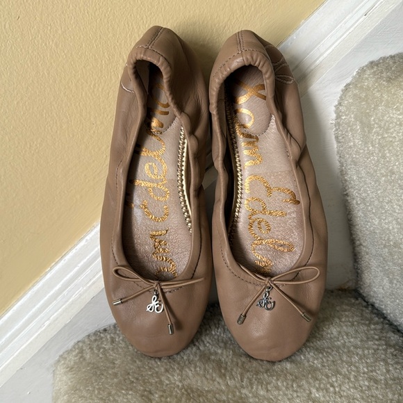 Sam Elderman tan Felicia leather ballet flats - Picture 2 of 5
